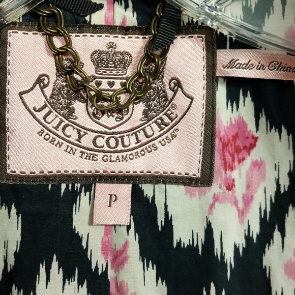 Juicy Couture Black Woman's Wool Blend Black Coat in size P - Picture 3 of 8